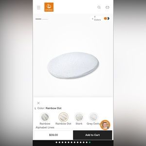 Pehr fitted mini sheet stokke